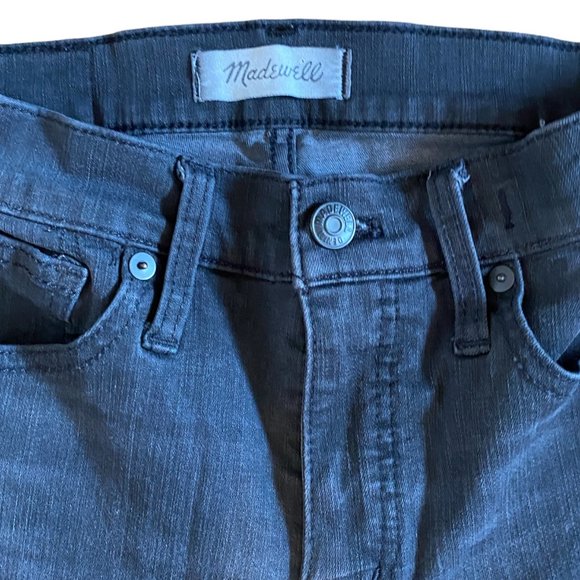 Madewell 9" Mid-Rise Skinny Jeans in Black Sea Size 26 - Picture 4 of 5